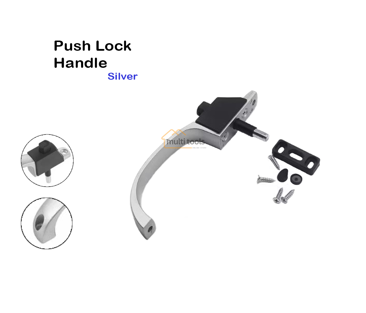 Push Lock Handle (Silver)